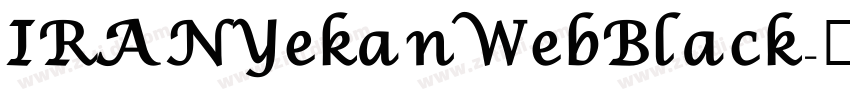 IRANYekanWeb Black字体转换